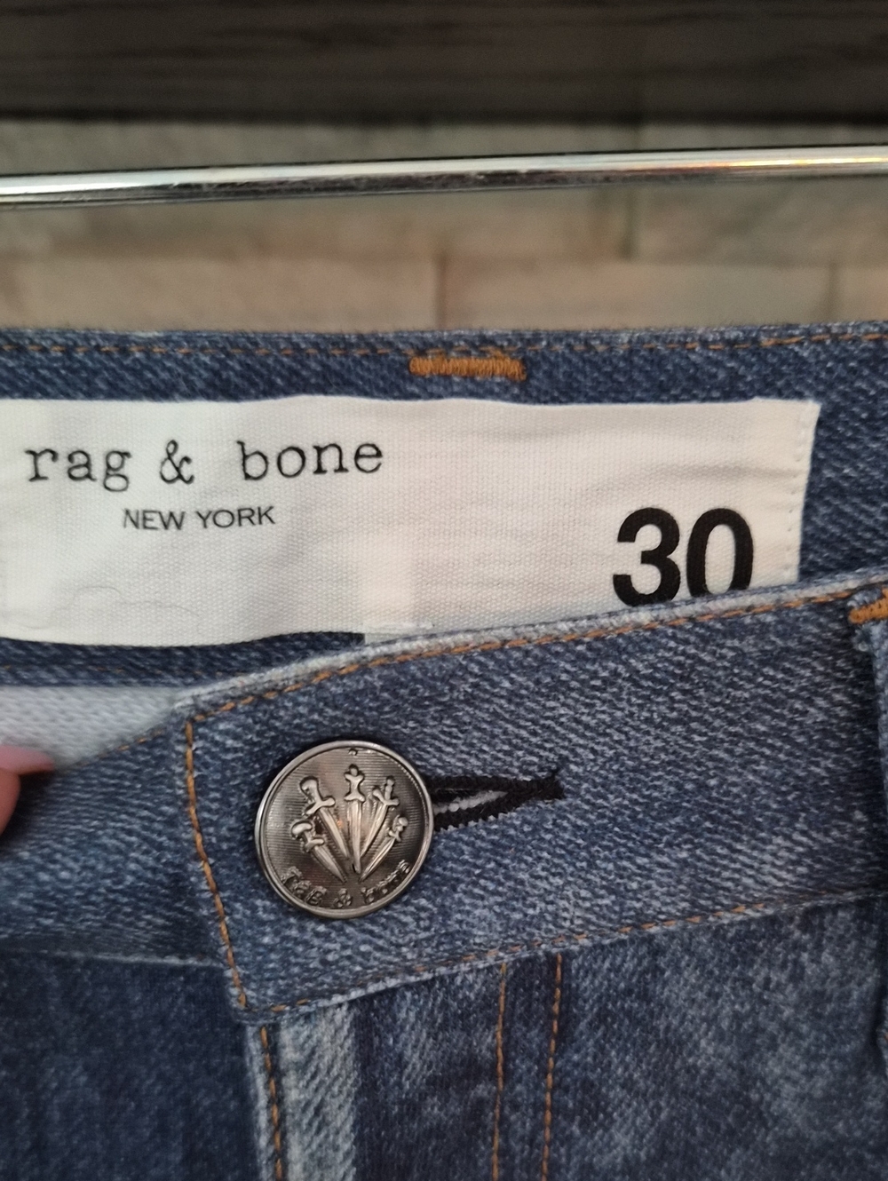 Rag & Bone Miramar Sofie Wide Leg Pants Cotton Terry Jeans Size 30 - Picture 4 of 7